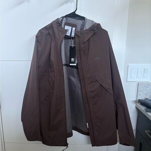 Adidas Men's Chocolate Brown Windbreaker